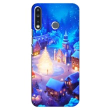 Рождественские Чехлы для TECNO Spark 4 (VPrint) (Рождественский город)