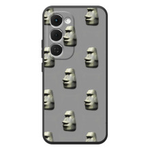 Бампер з принтом Меми для Tecno Spark 40 Pro Plus (Кам'яна особа)