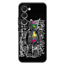 Чехлы для Tecno Spark 40 Pro Plus - Bearbrick Louis Vuitton (PREMIUMPrint) (Стиль Bearbrick)