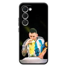 Чехлы для Tecno Spark 40 Pro Plus (Leo чемпион) (AlphaPrint) (Кубок Месси)