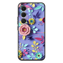 Чехлы с Цветами для Tecno Spark 40 Pro Plus (VPrint) (Цветочный дизайн)