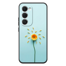 Чехлы с Цветами для Tecno Spark 40 Pro Plus (VPrint) (Желтый цветок)