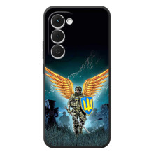 Чехлы с картинкой ЗСУ для Tecno Spark 40 Pro Plus (AlphaPrint) (Солдат ЗСУ)