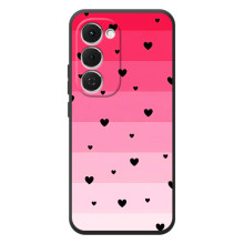 Чохли з тематикою "Маленькі Сердчеки" на Tecno Spark 40 Pro Plus (Чорні сердечка)