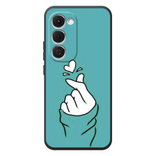 Чохол (Знак сердечка) для Tecno Spark 40 Pro Plus – Сердечко на бірюзовому