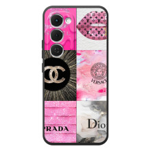 Чохол (Dior, Prada, YSL, Chanel) для Tecno Spark 40 Pro Plus – Модніца