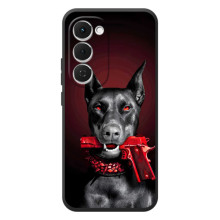 Чохол ДОБЕРМАН  для Tecno Spark 40 Pro Plus (Доберман злий)