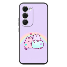 Чехол на Спарк 40 Про Плюс с Котами (VPrint) (Радужные котики)