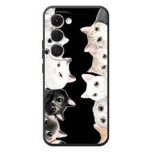 Чехол на Спарк 40 Про Плюс с Котами (VPrint) (Взгляд котов)