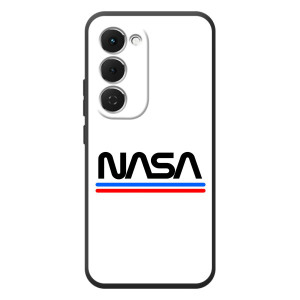 Силіконовый бампер з принтом "Наса" на Tecno Spark 40 Pro Plus – NASA на білому тлі