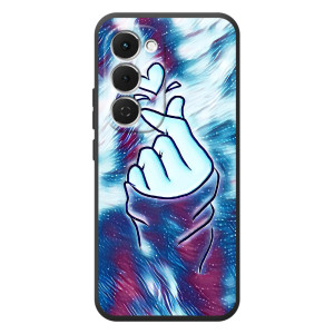 Чехол с принтом для Tecno Spark 40 Pro Plus (AlphaPrint - Знак сердечка)