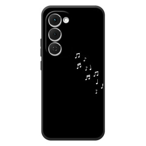Чехол с картинками на черном фоне для Tecno Spark 40 Pro Plus – Ноты