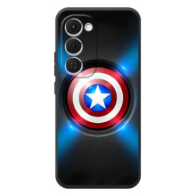 Чохол с Щітом Капітана Америки на Tecno Spark 40 Pro Plus – Яскраий Щит Капітана