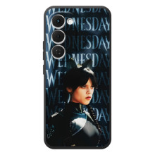 Чехлы Венсдей на Tecno Spark 40 Pro Plus Уэнсдей (AlphaPrint) – Уэнздей кошка