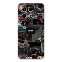Чехол Формула1 на Tecno Spark 40 Pro Plus – Коллаж Ф1