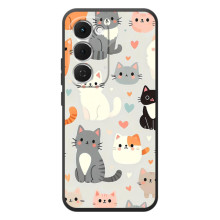 Чехол с рисунком кот на Tecno Spark 40 Pro Plus (Коллаж котов)