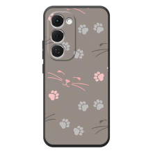 Чехол с рисунком кот на Tecno Spark 40 Pro Plus (Лапы и усы)