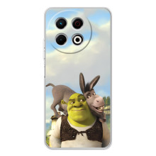 Чохол з мультфільмом Шрек на Tecno Spark 40 Pro Plus – Шрек і осел