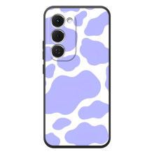 Чохол з принтом корови на Спарк 40 Про Плюс – Фіолетовий принт