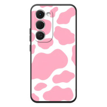 Чохол з принтом корови на Спарк 40 Про Плюс – Рожевий принт