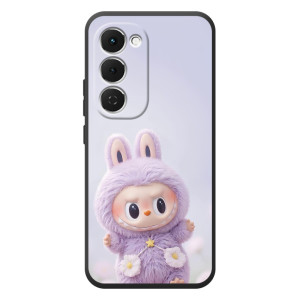 Чехол с принтом Лабубу для Tecno Spark 40 Pro Plus – Фиолетовый Лабубу