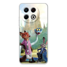 Чехол Зоотрополіс на Tecno Spark 40 Pro Plus – Ник Джуди и змея