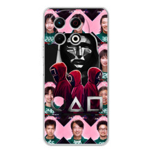 Чехол Гра в кальмара для Tecno Spark 40 Pro Plus – Персонажи игры кальмара