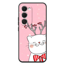 Новогодние Чехлы для Спарк 40 Про Плюс (VPrint) (Зимний кот)