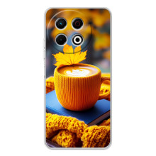 Чохол з унікальним дизайном 'Осінь з кавою' для Tecno Spark 40 Pro Plus – Кава з жовтим