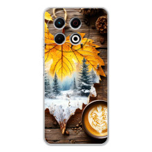 Чохол з унікальним дизайном 'Осінь з кавою' для Tecno Spark 40 Pro Plus – Осінньо-зимове кава