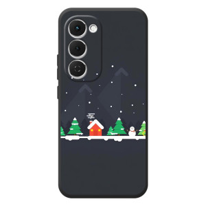 Силиконовый бампер на рождество для Tecno Spark 40 Pro Plus – Город зимний