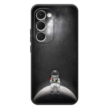 Силіконовый Чохол з принтом "Космонавти" на Tecno Spark 40 Pro Plus – Космонавт романтик