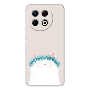 Чехол на тематику: Коты для TECNO Spark 40 Pro – Белый котик
