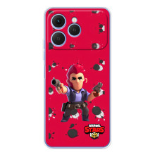 Бампер (ТПУ) з принтом Brawl Stars на Спарк 40 – Кольт на червоному