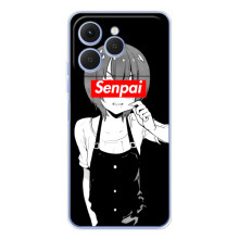 Чехлы Персонажи Аниме Наруто для Tecno Spark 40 (AlphaPrint) (Senpai)