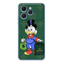 Чехли для Tecno Spark 40 - Скрудж МакДак Louis Vuitton (PREMIUMPrint) (Богата Утка)