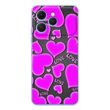 Чехлы для любимой на Спарк 40 (VPrint) – Pink hearts