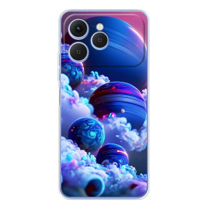 Чохли КОСМОС  на Tecno Spark 40 – Сині планети