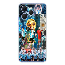 Чехлы Месси для Tecno Spark 40 (AlphaPrint) (Аргентина Месси)