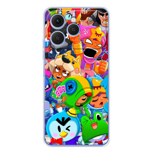 Чехлы Brawl Stars для Tecno Spark 40 (AlphaPrint)