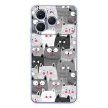 Чехлы с Котиками для Tecno Spark 40 (VPrint)