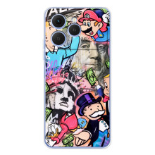 Чехлы с крутыми принтами для Tecno Spark 40 - (PREMIUMPrint) (Monopoly man)