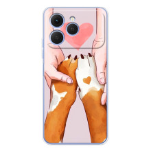 Чехлы с собаками для Tecno Spark 40 (VPrint) – Любовь к собакам