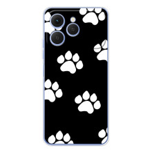 Чехлы с собаками для Tecno Spark 40 (VPrint) – Следы собаки