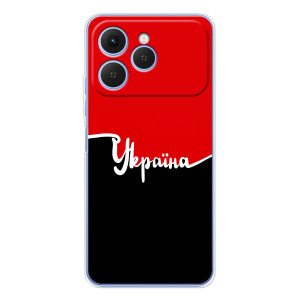 Чохли УПА (Червоно-Чорний) на Tecno Spark 40 – Україна УПА
