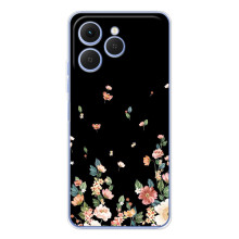 Чехол для Спарк 40 - с принтом (Дизайнерские) (AlphaPrint) (Маленькие цветы)