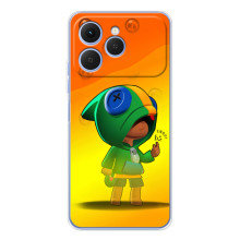 Чехол для Tecno Spark 40 Бравл Старс (VPrint) (Мальчик Леон)