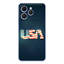 Чохол Прапор USA для Tecno Spark 40 – USA