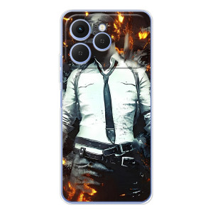 Чохол з картинкою "Герой Pubg" на Tecno Spark 40 – Man Пубг