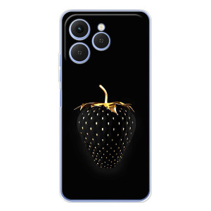 Чехол с изображением  вкусной еды для Tecno Spark 40 – Чёрная клубника